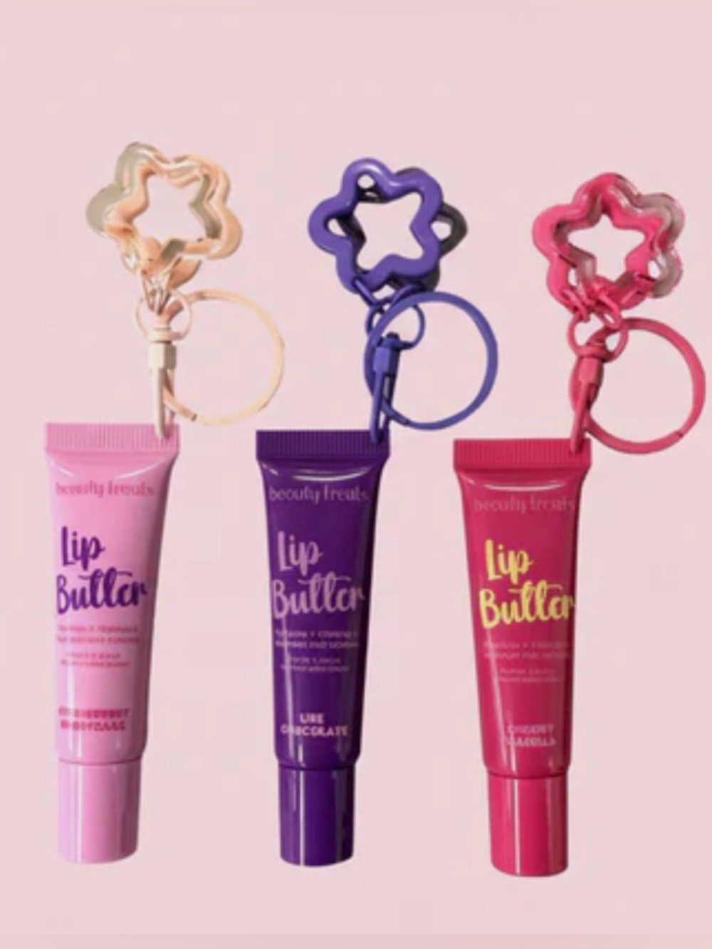 CHOOSE 1 🫦BEAUTY TREATS-LIP BUTTER WITH STAR KEYCHAIN